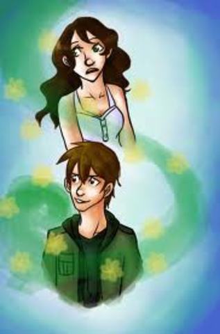 Violet and Jay going to school