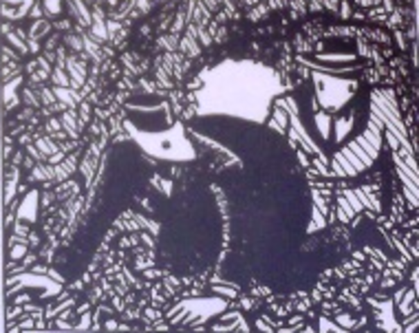 Anja and Vladek hide in a shoe bunker