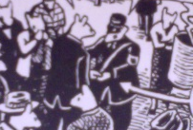 Vladek waits to be sent to Auschwitz