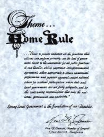 Home Rule Bill approved by Parliment