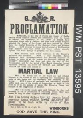 British declare martial law
