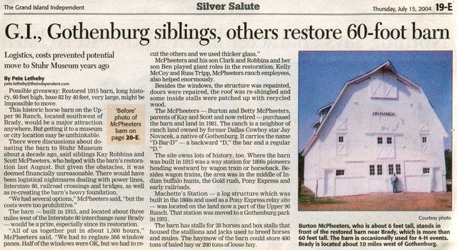 Burton renovates the D-D ranch