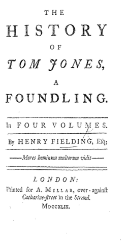 The history of Tom Jones, a foundling, de Henry Fielding
