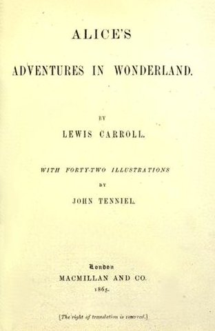 Alice's adventure in Wonderland, de Lewis Carroll