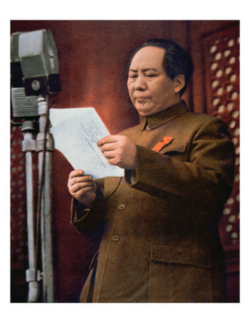 Mao proclaims the People's Republic of China