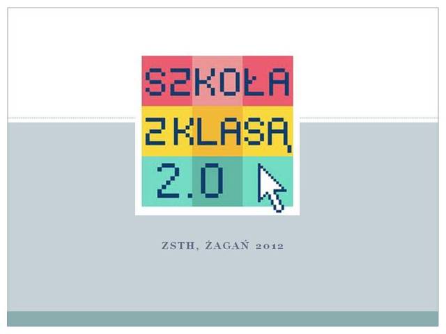 Prezentacja projektu podczas Rady Pedagogicznej.