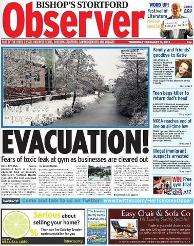 Gym evacuated after flood