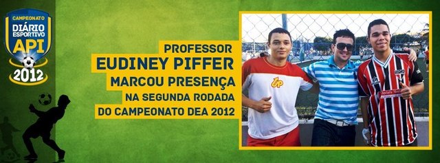 Professor Eudiney Piffer marca presença em campeonato