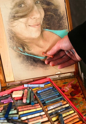 I made one of your pics into a photoshop art