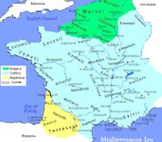 58 BC Caesar conquer's Gaul