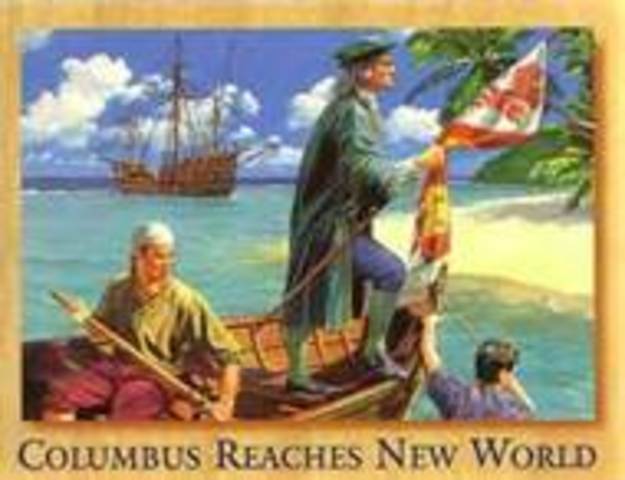 Columbus discovers the new world