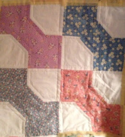 Hand quilting begins