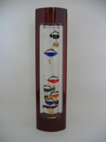 Galileo invents thermometer