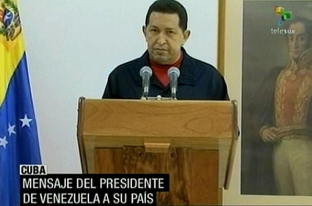 Chávez habla de su enfermedad en público