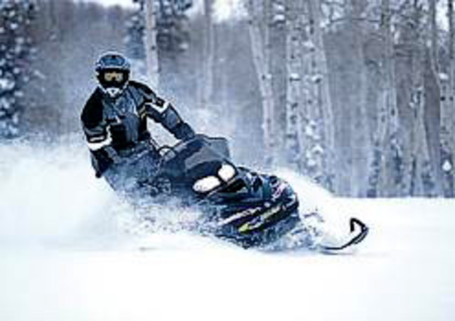 First time snowmobilig