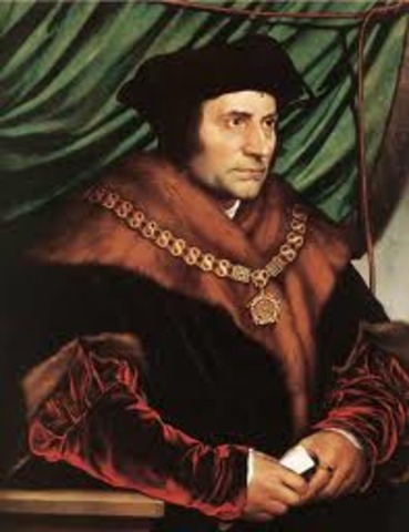 Thomas More writes "Utopia"
