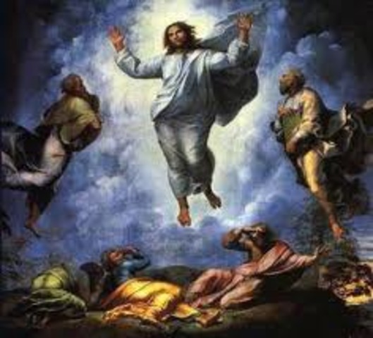 Rapheal paints the transfiguration