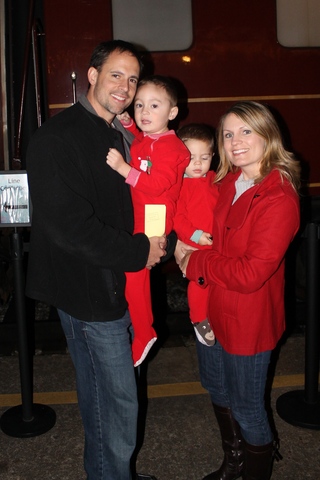 About to board the train!