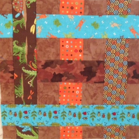 Started Simply Woven Quilt