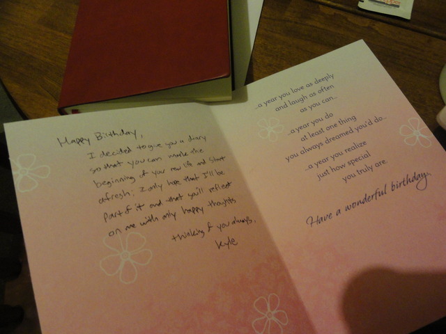 I gave you a journal for the hard times