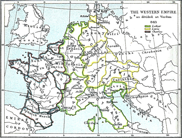 treaty of Vedun was agreed upon