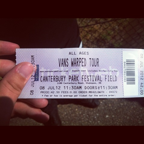 Je suis allée à Vans Warped Tour