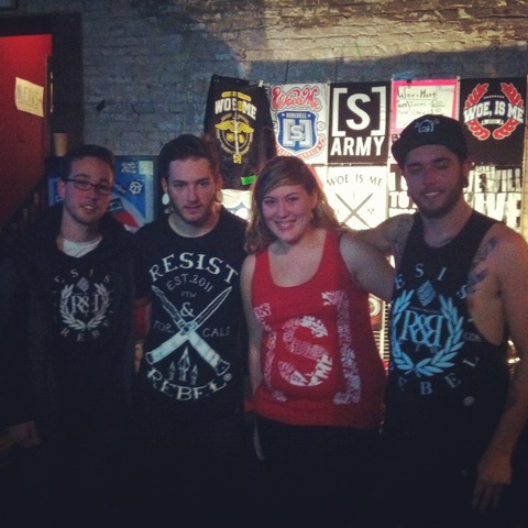 Je suis allée á un concert de Woe is Me