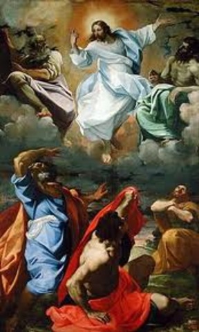 Rapheal paints the Transfiguration