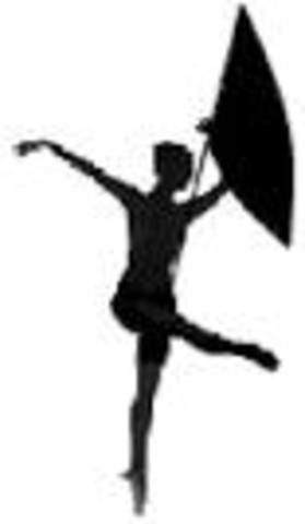 J'ai commencé color guard