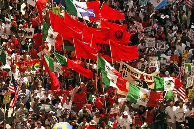 widespread immigration marches