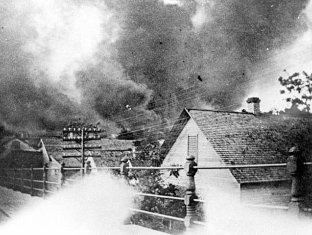 12:45 PM: Fireman Arive at the Cleaveland Fiber Factory