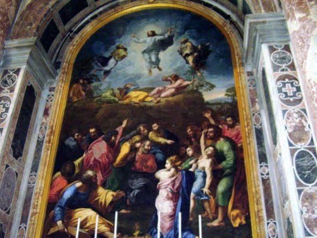 Rapheal paints the Transfiguration