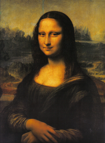 Leonardo da Vinci paints the Mona Lisa