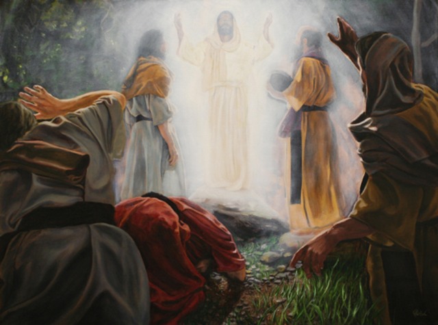 Rapheal paints the Transfiguration