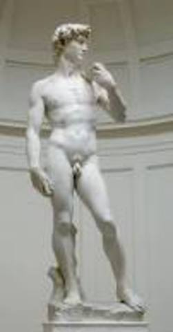 Michelangelo scuplts "David"