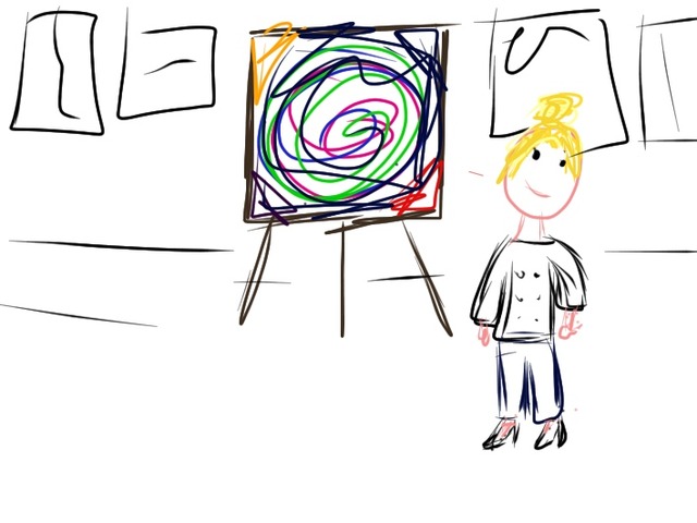 J'étais dans une exposition d'art