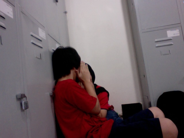 Our "first" practice kiss! Every kiss is my first kiss!