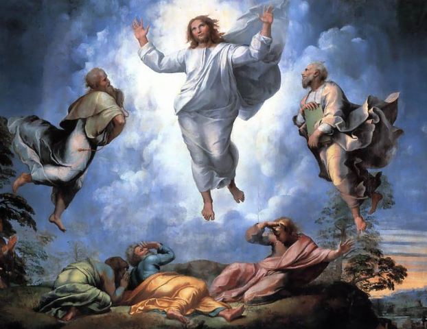 Rapheal paints the Transfiguration