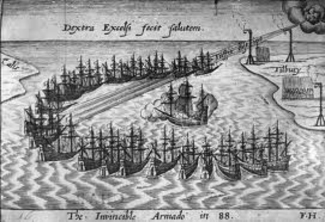 King Phillip II of Spain assembles the Spanish Armada