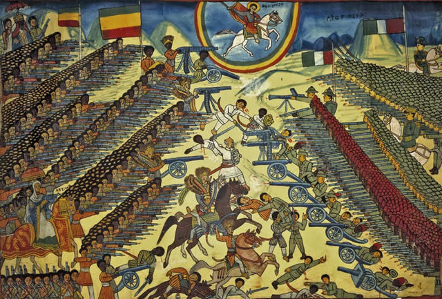 Ethiopians defeat the invading Italians at the battle of Adwa
