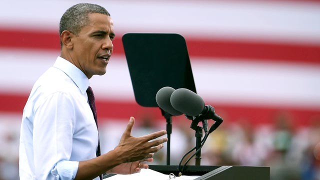President Obama accepts Democratic Party nomination.