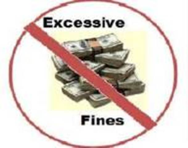 Amendment 8 Limits of fines and punishments