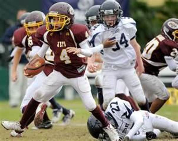 Tous les garcons ont joué au football américain(à la récrée)