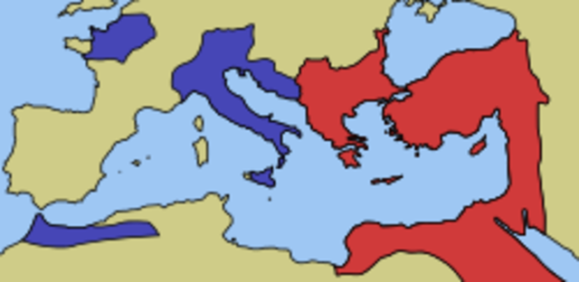 Eastern and Western Rome