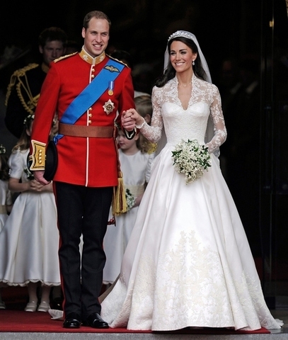Prince William and Catherine married