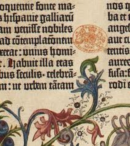 Gutenberg prints first bible