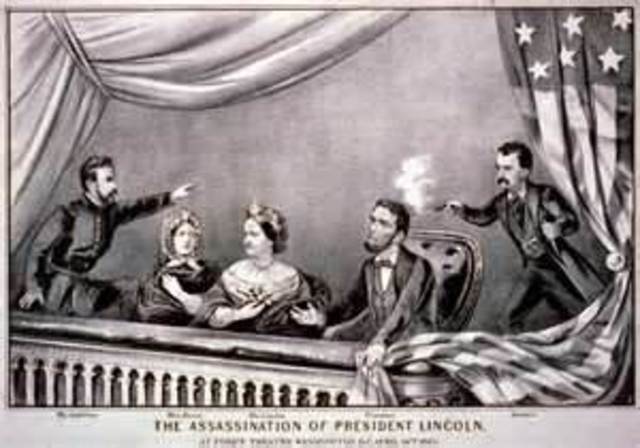 abraham lincoln is killed five days after the civil war ends