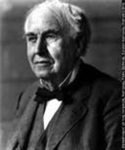 Thomas Edison invents electric light.