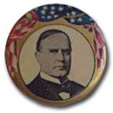 President McKinley is elected president of the United States.