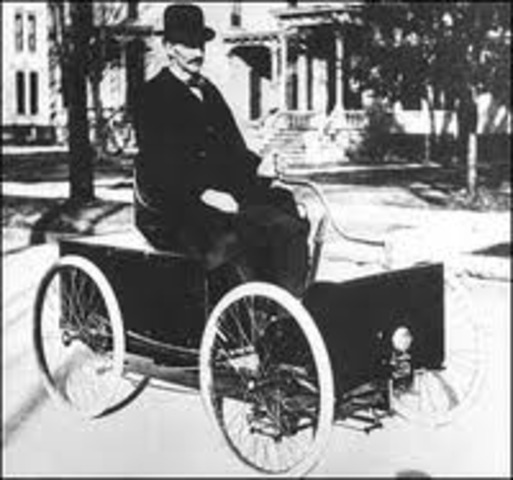 Henry Ford Drives First Car